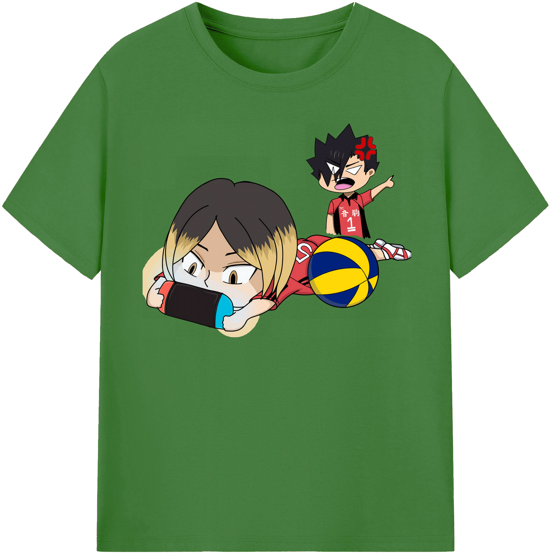 （画像用） ハイキュー!! Haikyu!! レディースカジュアルプリントTシャツ（綿100％）